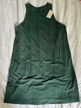 Women’s Sleeveless Stretchy Dress - Dark Green